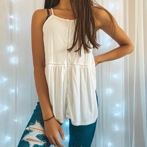 American Eagle White Tank